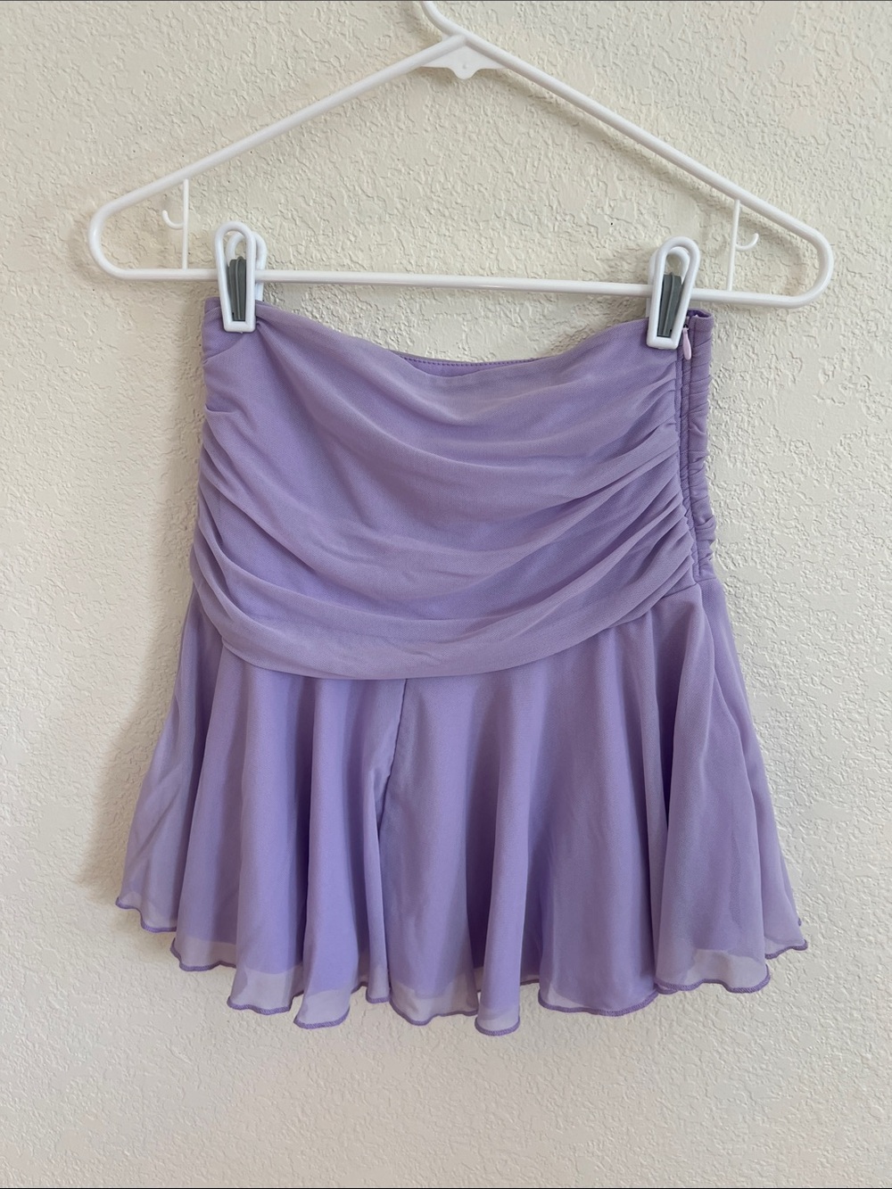 SHEIN Pleated Detailing Ruffle Hem Decorated Skirt - Picture 3 of 3